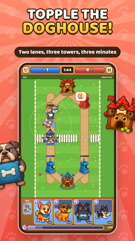 Doghouse fortress home screen