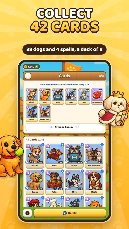 Dog card collection and deck