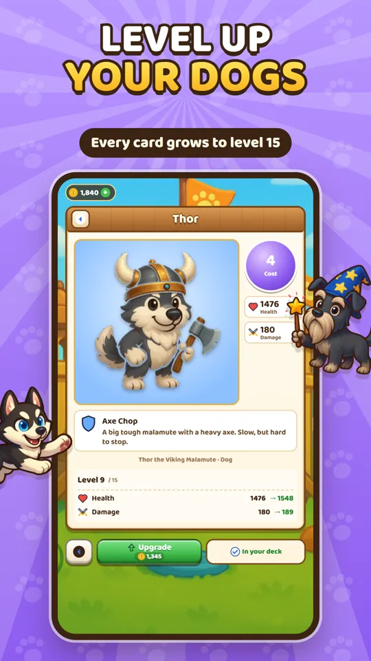 Upgrading a dog card